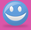 smiley bleu